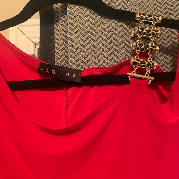 Sabora HollyWood Style Shoulder Chain Short Dress - Picture 2 of 5